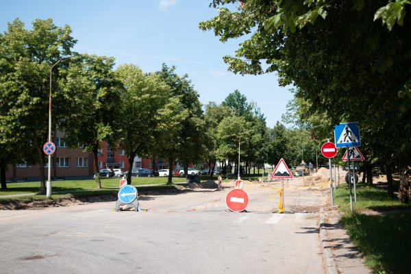 Lietavos g. vyks asfaltavimo darbai – bus ribojamas eismas