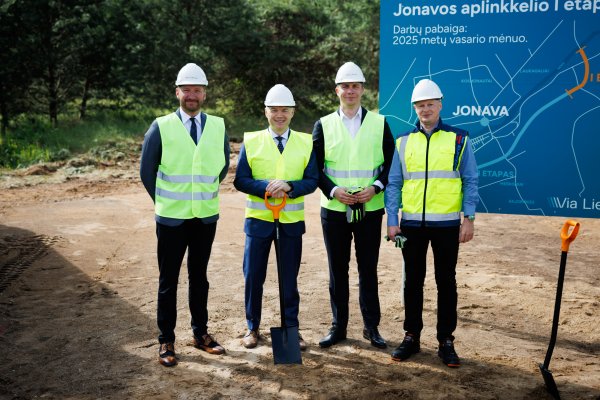 Pradėtas tiesti Jonavos aplinkkelis