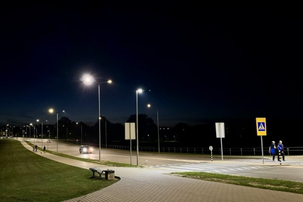 Žemaitės gatvėje – naujas apšvietimas 