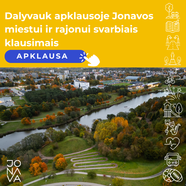 PRIMENAME: Jonavos rajono savivaldybės gyventojai kviečiami dalyvauti apklausoje