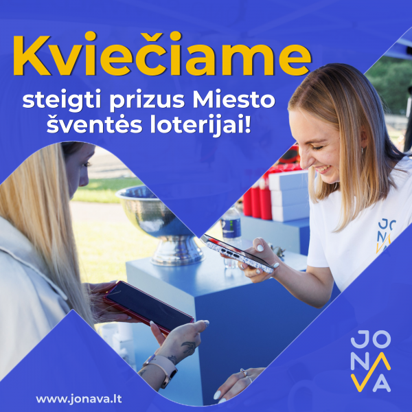 Kviečiame Jonavos verslus steigti prizus Miesto šventės loterijai