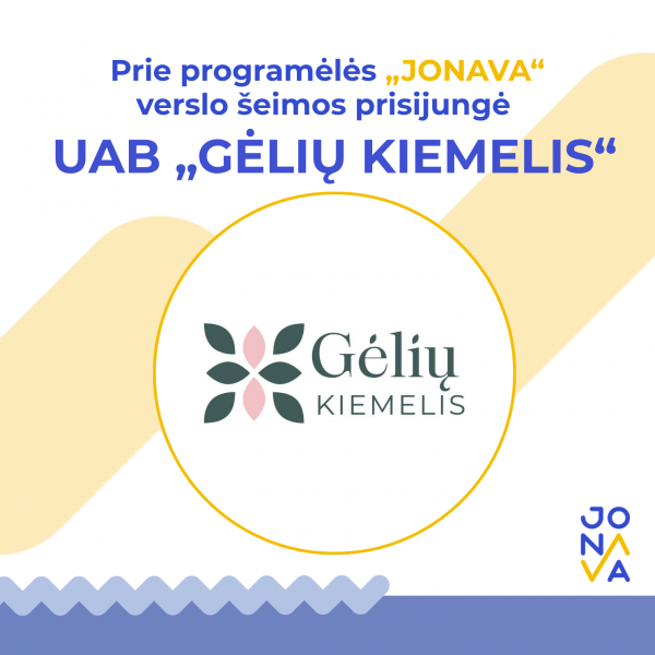 Prie programėlės „Jonava“ verslo šeimos prisijungė UAB „Gėlių kiemelis“